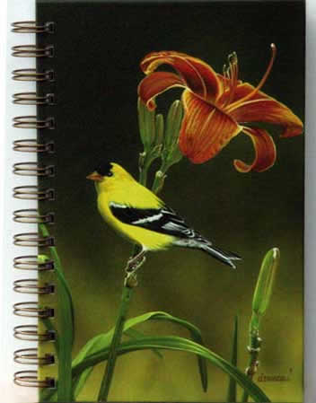 2014 Goldfinch Journal by wildlife artist Danny O'Driscoll